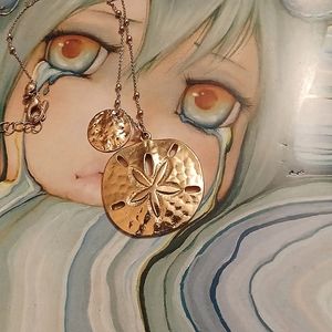 Vintage Sand Dollar Charm Necklace